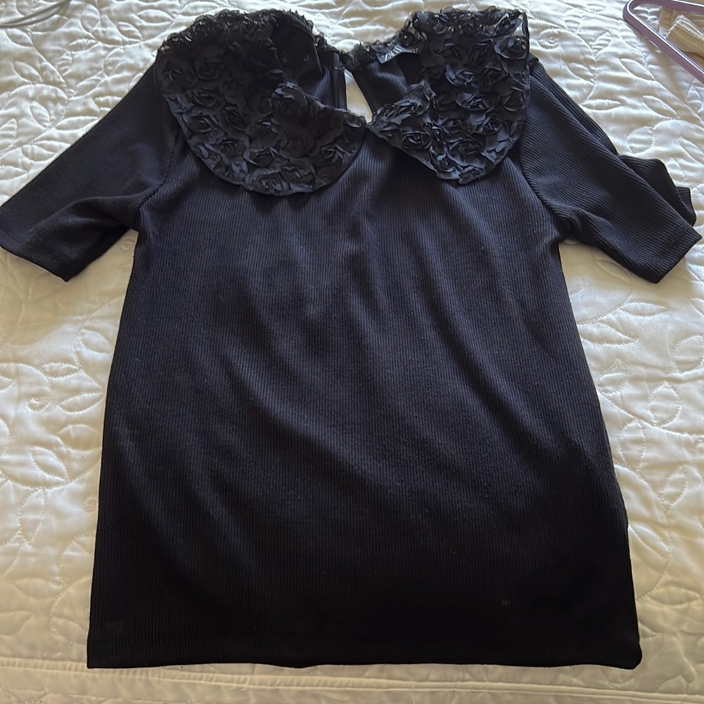 Zara floral detailed crop top